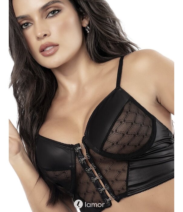 Mapalé 2-delige wetlook Bustier set van Mapale