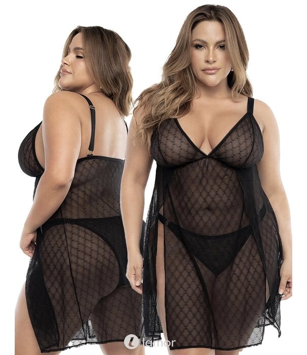 Mapalé Verleidelijke zwarte babydoll van het merk Mapale