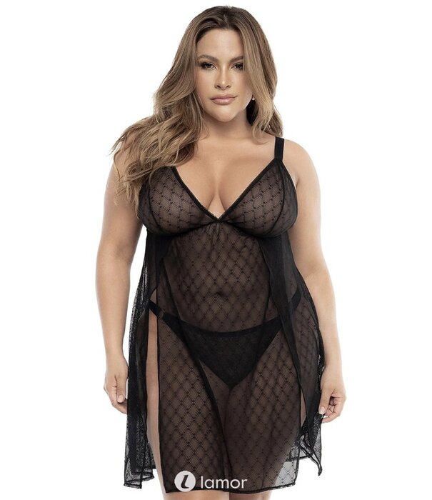 Mapalé Verleidelijke zwarte babydoll van het merk Mapale