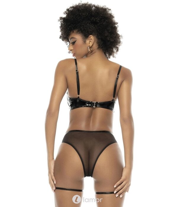 Mapalé 2-delige lingerie set van  lak & Mesh van  Mapale