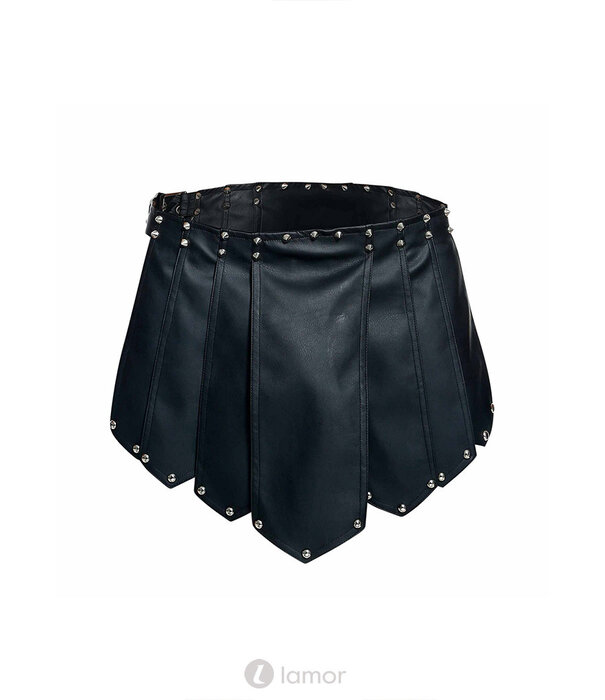 * MOB Eroticwear Lederlook gladiator rok Roman van MOB Eroticwear