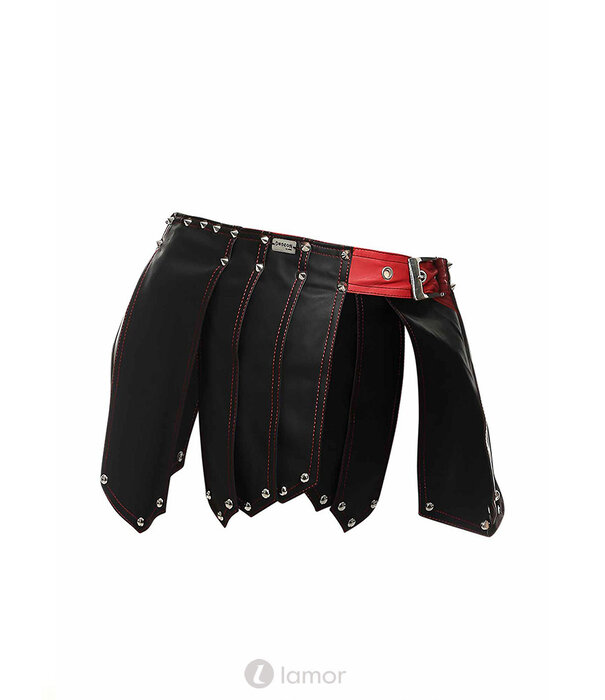 * MOB Eroticwear Lederlook gladiator rok Roman van MOB Eroticwear