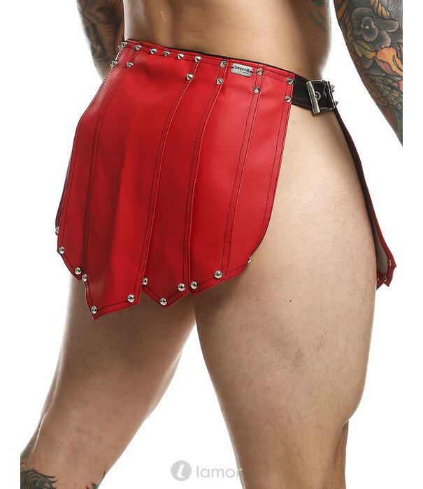 * MOB Eroticwear Lederlook gladiator rok Roman van MOB Eroticwear