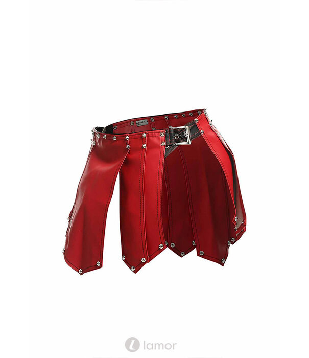 * MOB Eroticwear Lederlook gladiator rok Roman van MOB Eroticwear