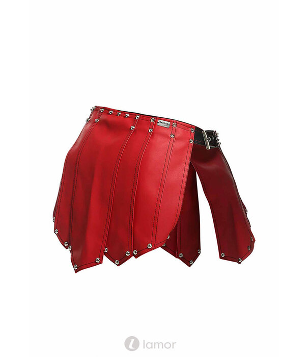 * MOB Eroticwear Lederlook gladiator rok Roman van MOB Eroticwear
