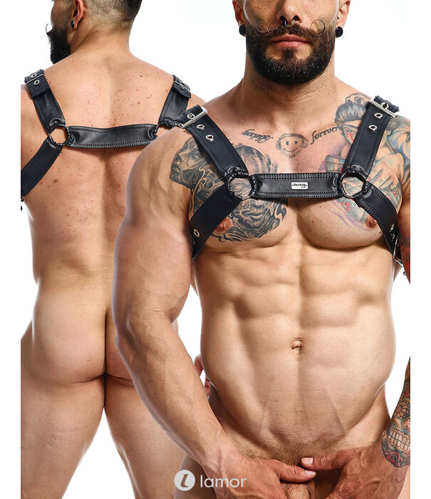 * MOB Eroticwear Sexy heren DNGEON Cross Chain Harness
