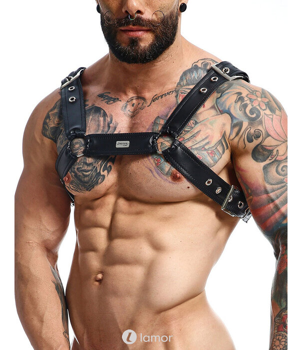 * MOB Eroticwear Sexy heren DNGEON Cross Chain Harness
