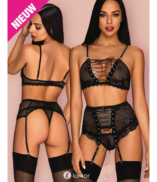 * OBSESSIVE 3-delige Lingerie setje Bassita van Obsessive