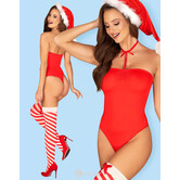 Verbluffende 4 delige Kerst Kissmas teddy van Obsessive