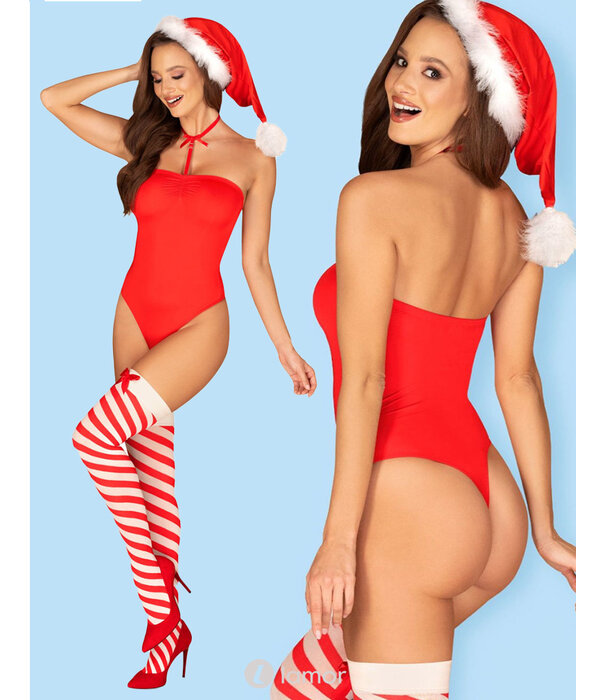 * OBSESSIVE Verbluffende 4 delige Kerst Kissmas teddy van Obsessive