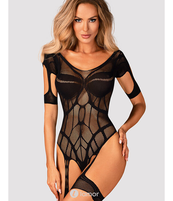 * OBSESSIVE Verleidelijke zwarte bodystocking , G334 van Obsessive