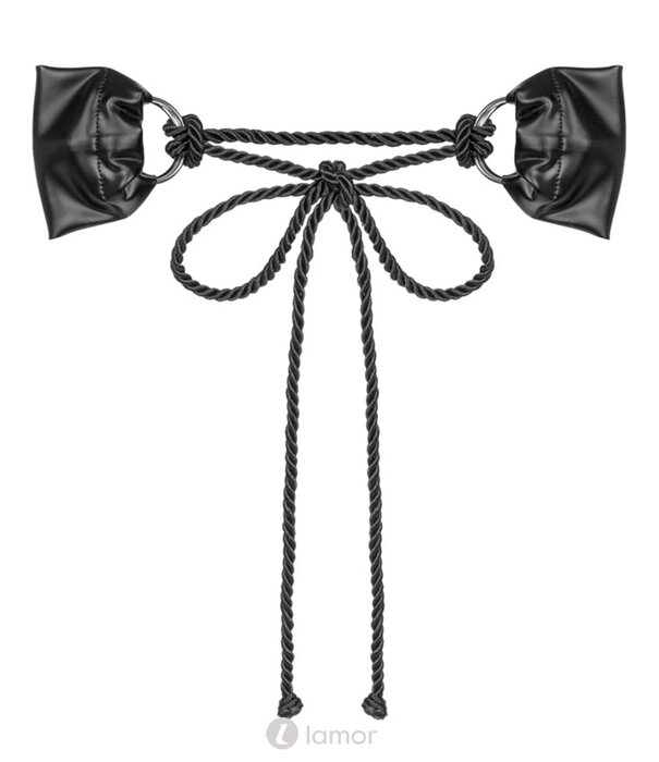 * OBSESSIVE Zwarte wetlook handboeien Cordellis van Obsessive