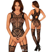Verleidelijke zwarte bodystocking , F239 van Obsessive