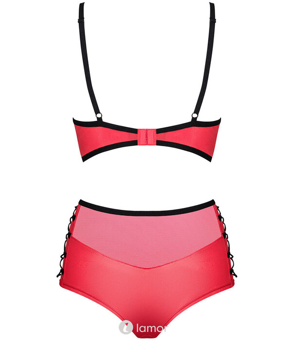 * OBSESSIVE Geraffineerd rood Gogo setje Leatheria