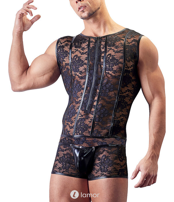 * SVENJOYMENT Heren body van bloemenkant van SvenJoyment