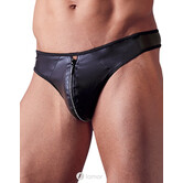 Sexy heren string van wetlook materiaal met rits met strass steentjes,Svenjoyment Underwear