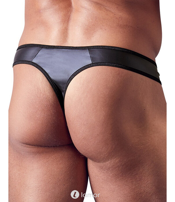 * SVENJOYMENT Sexy heren string van wetlook materiaal met rits met strass steentjes,Svenjoyment Underwear