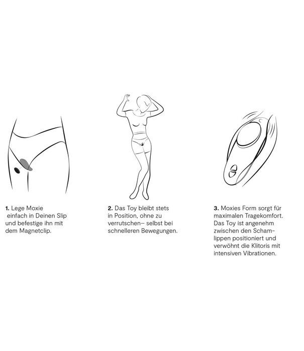 * WE VIBE We-Vibe Moxie+Stille discrete Slip/hangende vibrator