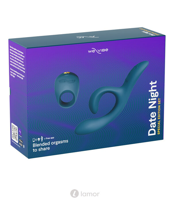 * WE VIBE Date night All-round verwenset met 2 waterproof vibro-toy bestsellers voor plezierig single en koppel spel