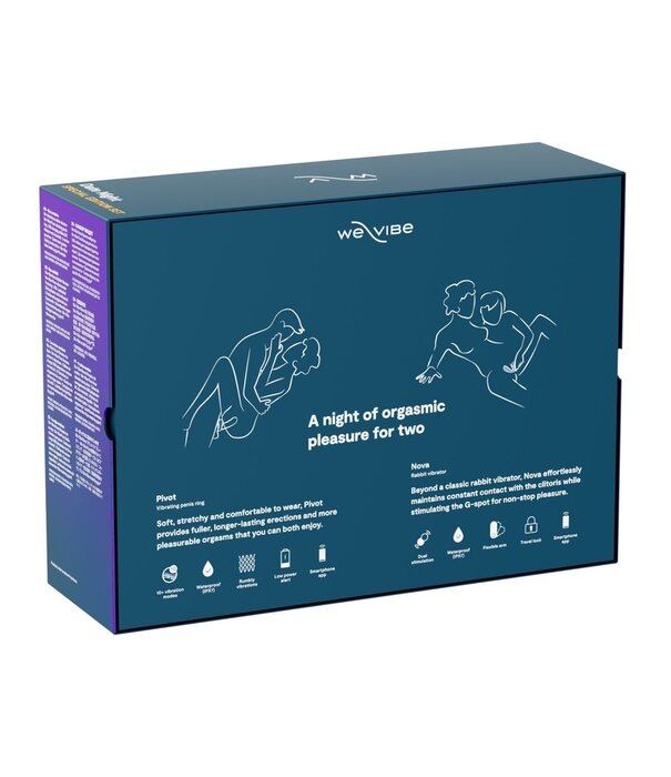 * WE VIBE Date night All-round verwenset met 2 waterproof vibro-toy bestsellers voor plezierig single en koppel spel