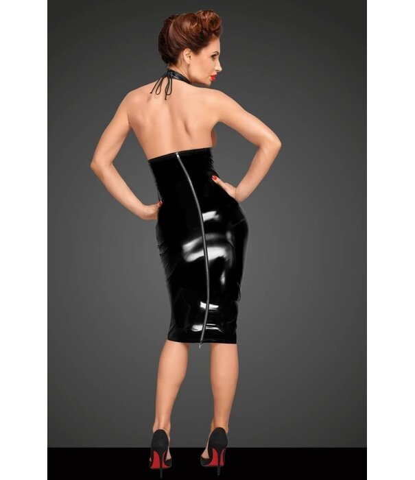 * NOIR handmade Onderborst Lak jurk van Noir Handmade Decadence