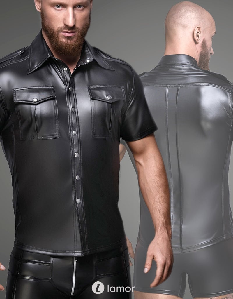 * NOIR handmade Heren shirt met voorzakken ,H011 afbeelding