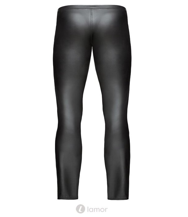 * NOIR handmade Lange herenbroek met lak strepen van Noir Handmade