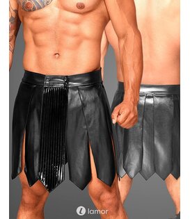 Eco leren heren gladiator rok met PVC, H053