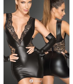 Mini jurkje met diep decoletté F212 (S- M- 2XL)