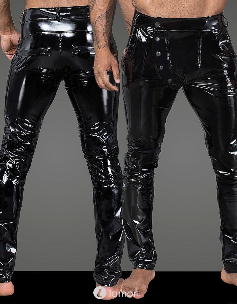 * NOIR handmade Heren broek van PVC afbeelding