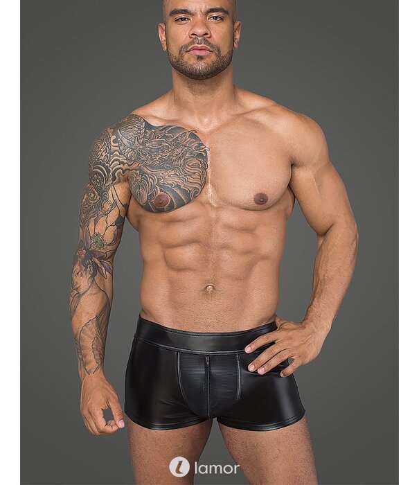 * NOIR handmade Matte Heren short met rits van Noir Handmade