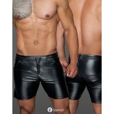 Wetlook heren short met elastische taille band van Noir Handmade MissBehaved Collection