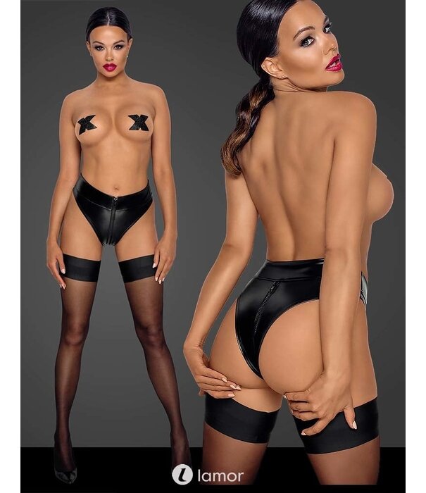 * NOIR handmade Wetlook slip  met ritssluiting van Noir Handmade uit de collectie Fucking Fabulous