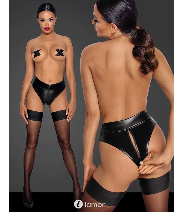 * NOIR handmade Wetlook slip  met ritssluiting van Noir Handmade uit de collectie Fucking Fabulous