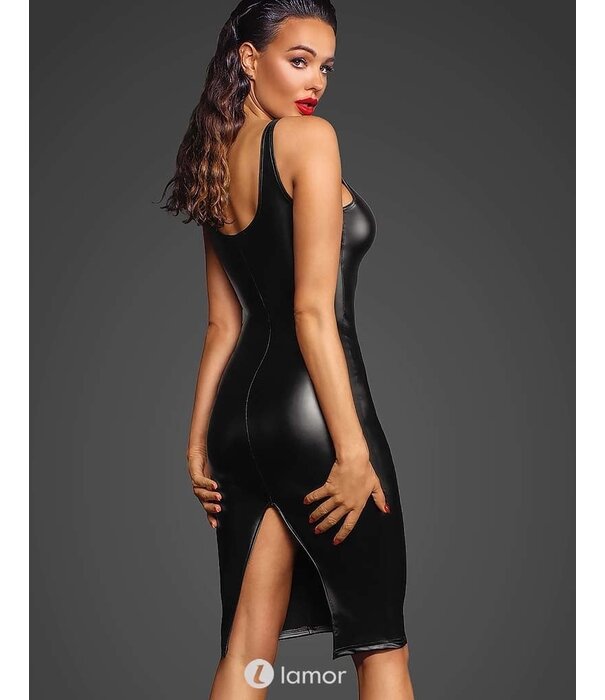 * NOIR handmade Wetlook jurk met ritsluiting van Noir Handmade Fucking Fabulous Collection