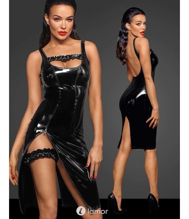 * NOIR handmade Lak jurk met ritsluiting van Noir Handmade Fucking Fabulous Collection