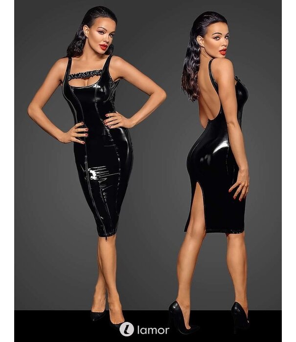 * NOIR handmade Lak jurk met ritsluiting van Noir Handmade Fucking Fabulous Collection