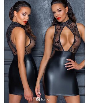 Mini jurkje met open decollete -F241 (L)