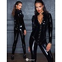 Lak catsuit met knoopsluiting van Noir Handmade uit de collectie Fucking Fabulous