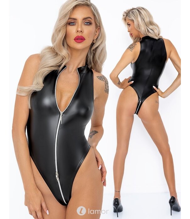* NOIR handmade Wetlook body met ritssluiting  van Noir Handmade Boudoir Stories