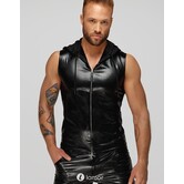 Wetlook Heren Hoodie met slangen relief van Noir Handmade