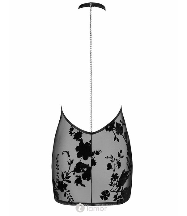 * NOIR handmade Tule mini jurk met bloemen print van  Noir Handmade Libido