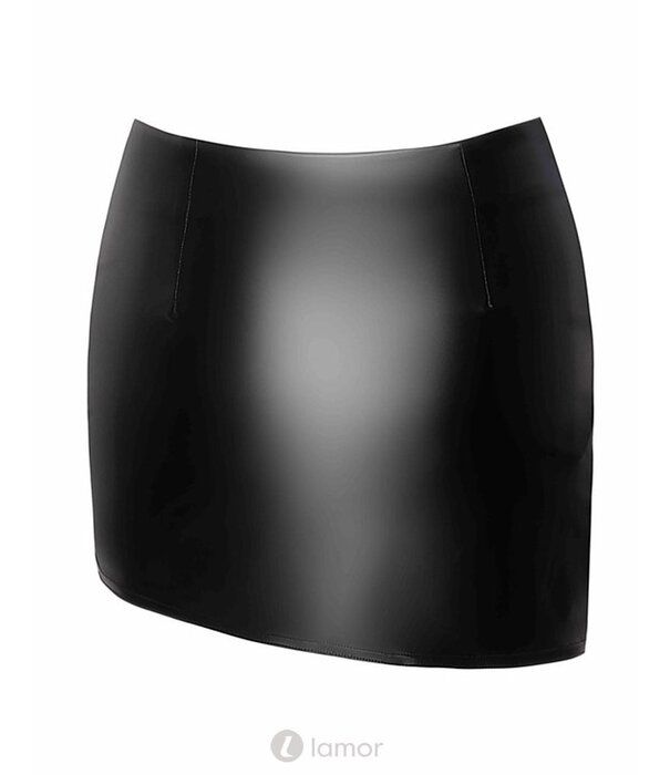 * NOIR handmade Wetlook mini rokje van Noir Handmade Libido