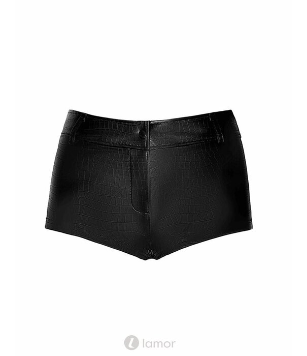 * NOIR handmade Wetlook Short met krokodilenprint van Noir Handmade Libido
