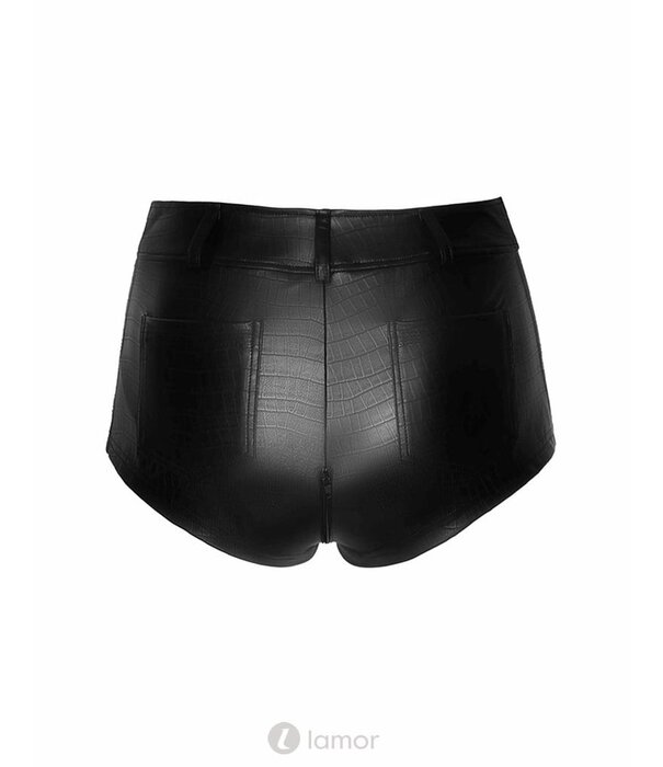 * NOIR handmade Wetlook Short met krokodilenprint van Noir Handmade Libido