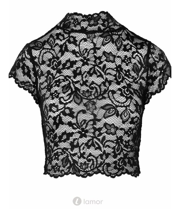 * NOIR handmade Croptop  van gebloemd kant  Noir Handmade Libido