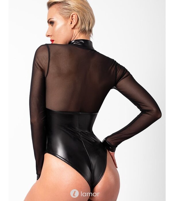 * NOIR handmade Wetlook body met tule  van Noir Handmade Projectfetish