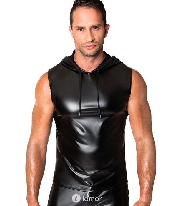 * NOIR handmade Wetlook Heren Hoodie van Noir Handmade  Chaos Collection