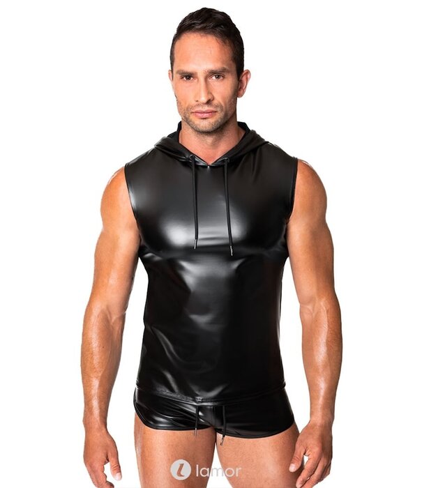 * NOIR handmade Wetlook Heren Hoodie van Noir Handmade  Chaos Collection