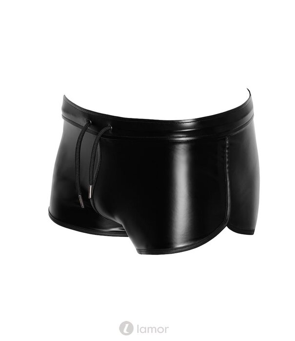 * NOIR handmade Wetlook Heren short met veter van Noir Handmade Chaos Collection